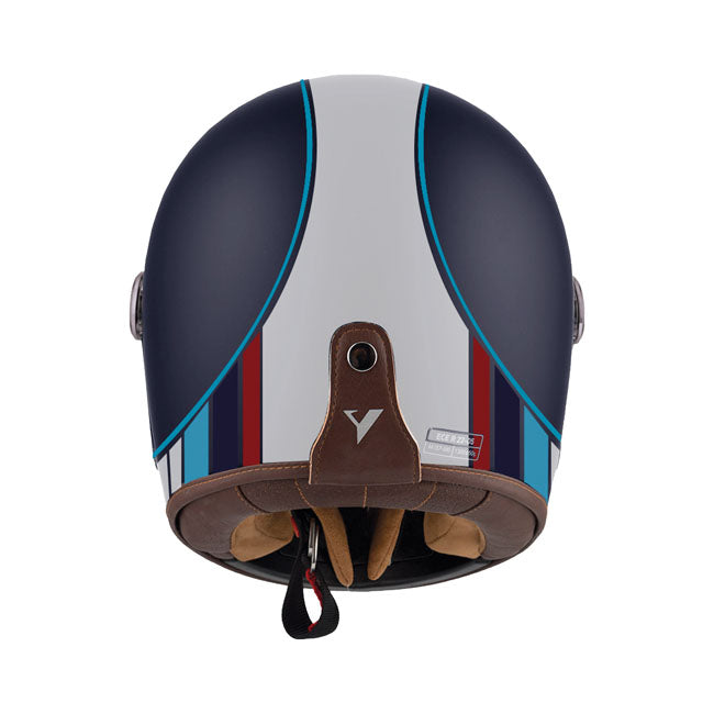 Casco Moto Integral BY City Roadster Blue White Matt - URA Moto