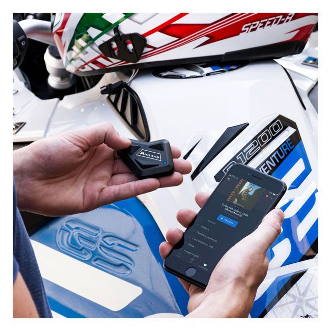 Intercomunicador Casco Moto Bluetooth Midland BT Mini Doble - URA Moto