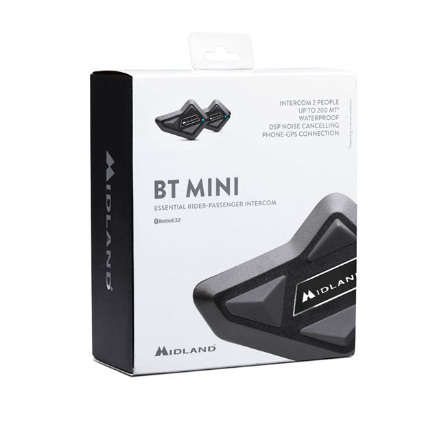Intercomunicador Casco Moto Bluetooth Midland BT Mini Doble - URA Moto