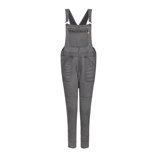 Pantalón Peto Moto DUNGRI MotoGirl Irene Gris Mujer - URA Moto