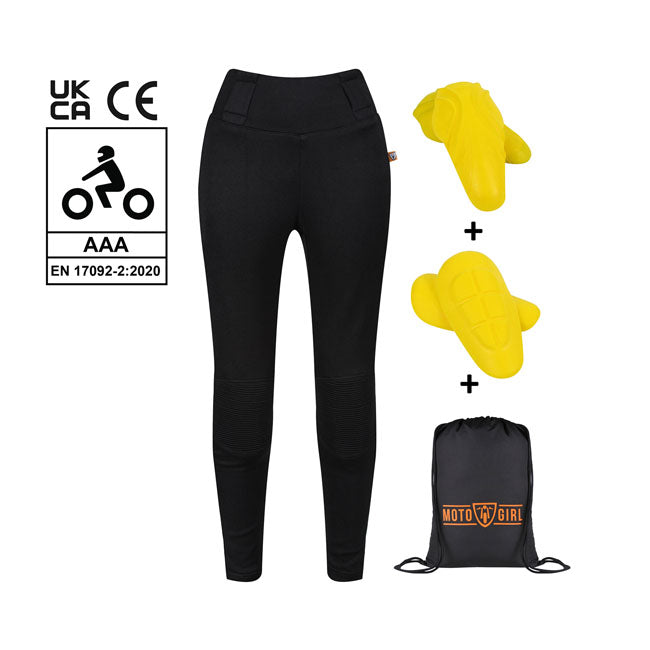 Pantalón Leggins Moto Sherrie Motogirl Negro Mujer - URA Moto