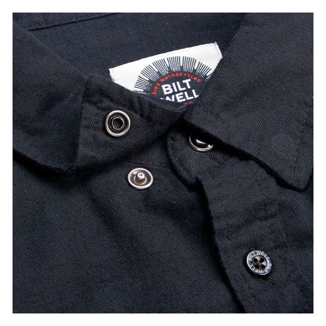 Camisa Franela Biltwell Blackout Negra - URA Moto