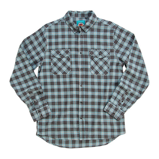 Camisa Franela Biltwell Pacific GRIS/AGAVE/NEGRO - URA Moto