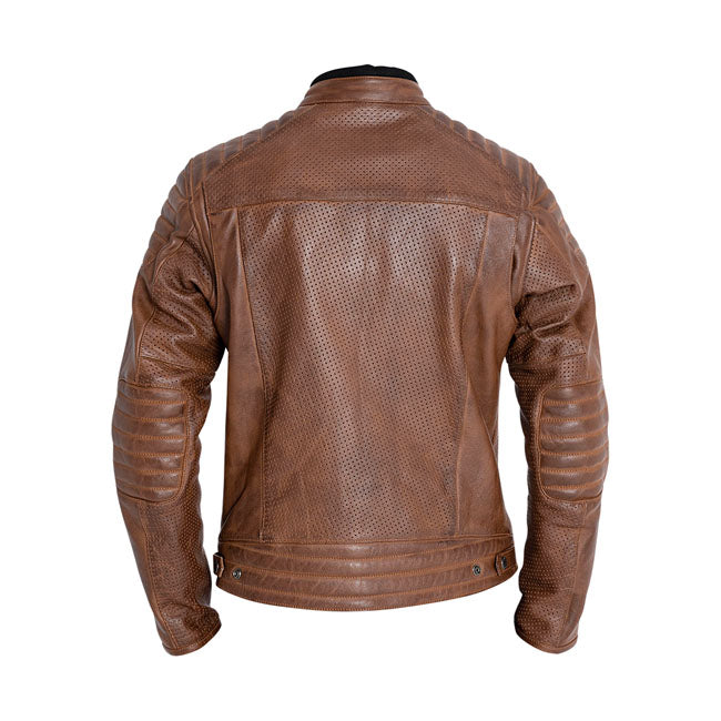 Chaqueta Piel John Doe Storm Marrón - URA Moto