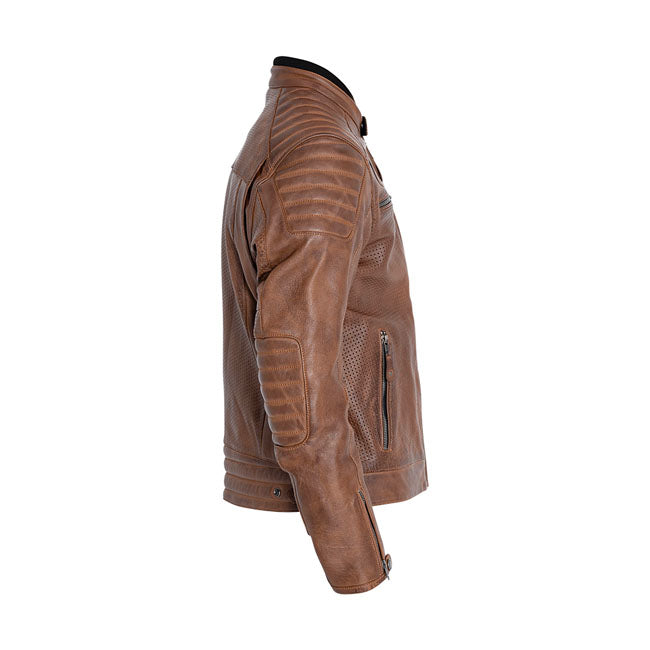 Chaqueta Piel John Doe Storm Marrón - URA Moto