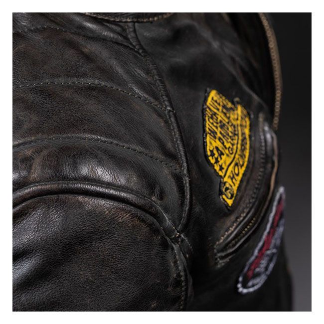 Chaqueta Moto Piel Holy Freedom Zero Evo Negra - URA Moto