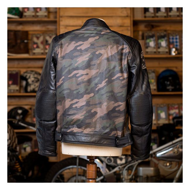 Chaqueta Moto Piel Holy Freedom Zero Camou Camuflage - URA Moto