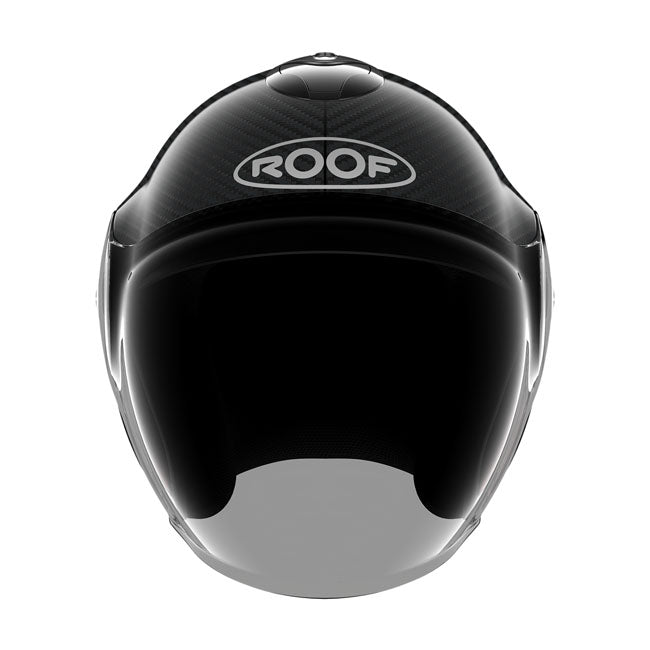 Casco moto Roof Jet Voyager Carbon Glossy Silver - URA Moto