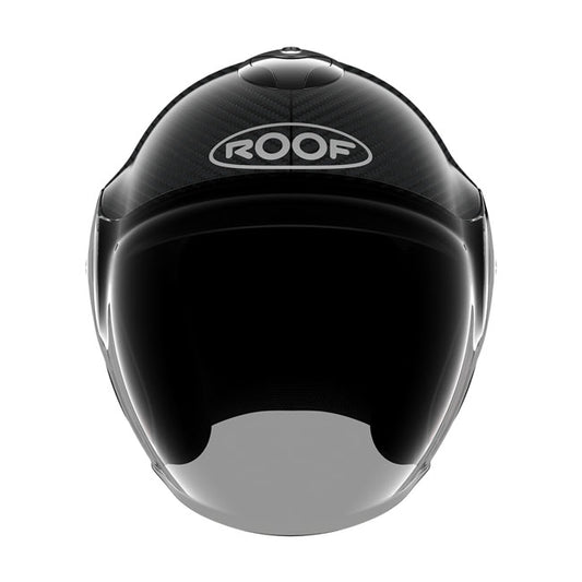 Casco moto Roof Jet Voyager Carbon Glossy Silver - URA Moto