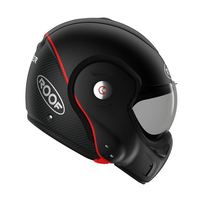 Casco moto Roof Modular Boxxer Carbon Negro Mate - URA Moto
