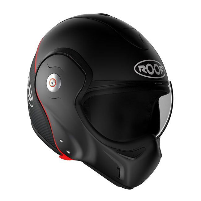 Casco moto Roof Modular Boxxer Carbon Negro Mate - URA Moto