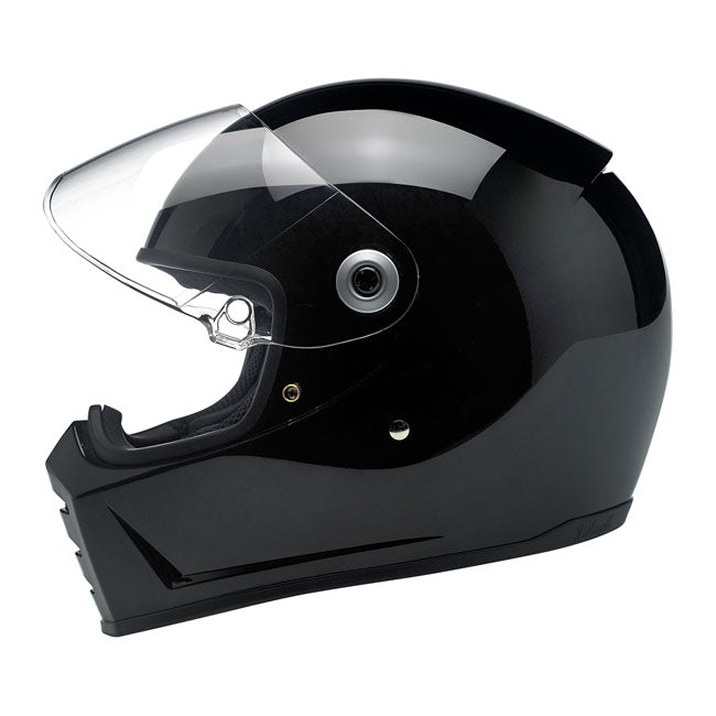 Casco Moto Integral Biltwell Lane Splitter Gloss Black - URA Moto