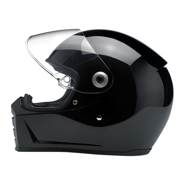 Casco Moto Integral Biltwell Lane Splitter Gloss Black - URA Moto