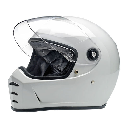 Casco Moto Integral Biltwell Lane Splitter Gloss White - URA Moto