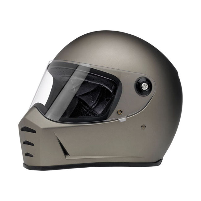 Casco Moto Integral Biltwell Lane Splitter Flat Titanium - URA Moto