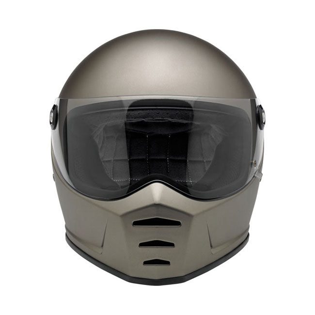 Casco Moto Integral Biltwell Lane Splitter Flat Titanium - URA Moto