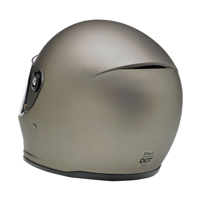 Casco Moto Integral Biltwell Lane Splitter Flat Titanium - URA Moto