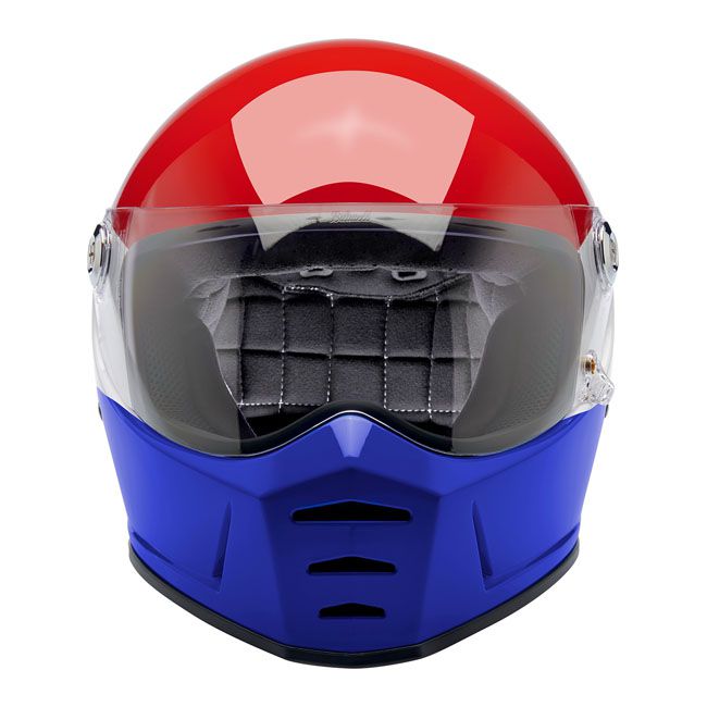 Casco Moto Integral Biltwell Lane Splitter Podium Gloss Red/White/Blue - URA Moto