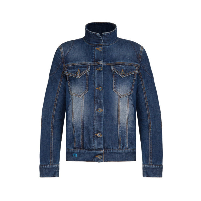 Chaqueta Vaquera PMJ Lucy Azul Gastado - URA Moto