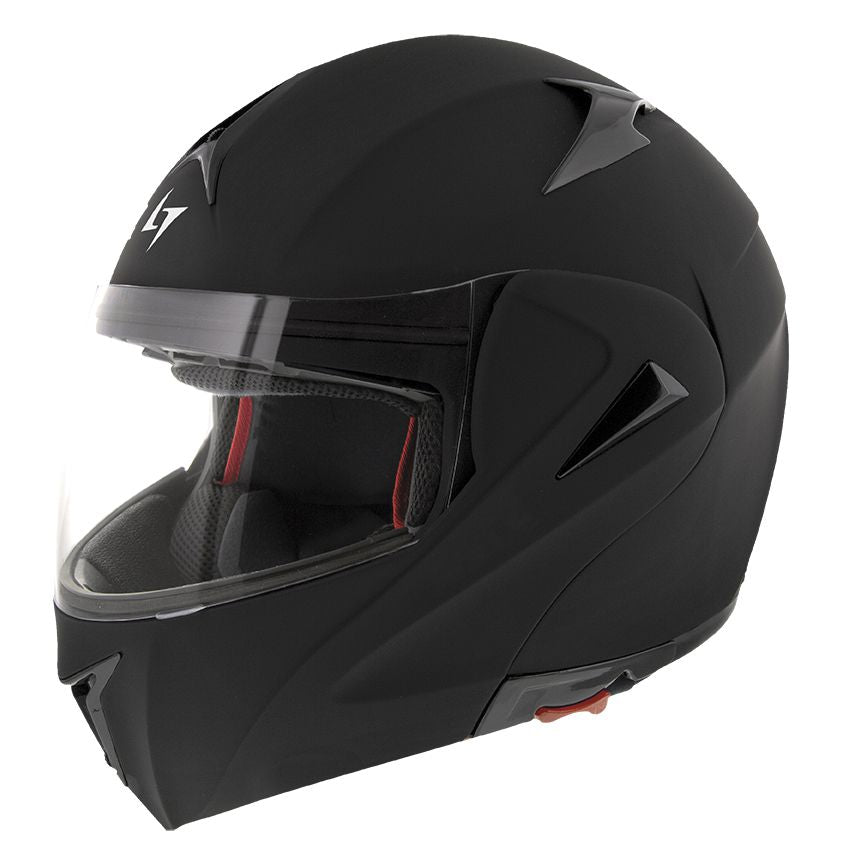 Casco Moto Stormer Modular Rise Negro Mate - URA Moto