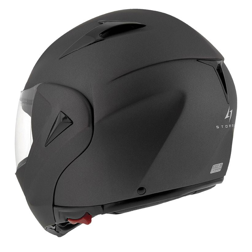 Casco Moto Stormer Modular Rise Negro Mate - URA Moto