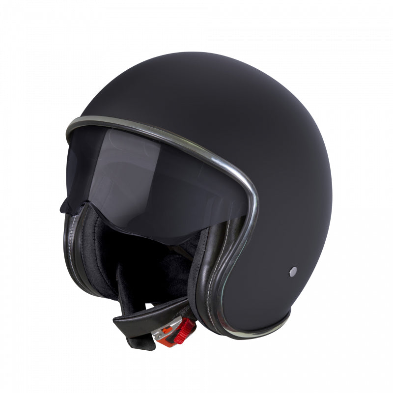 Casco Moto Stormer Jet Spirit Negro Mate - URA Moto