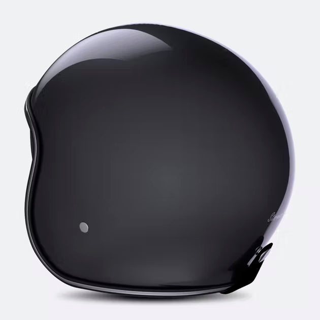 Casco Moto Stormer Jet Spirit Negro Brillante - URA Moto