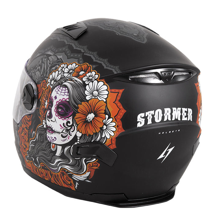 Casco Moto Stormer Integral Widow Catrina - URA Moto