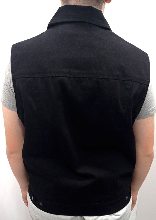 Chaleco Tejano negro - URA Moto