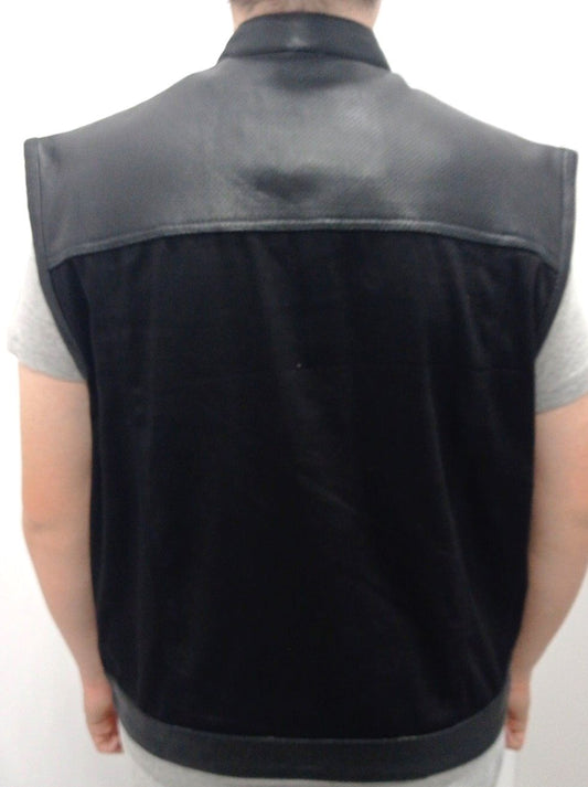 Chaleco Tejano Piel Microperforado - URA Moto