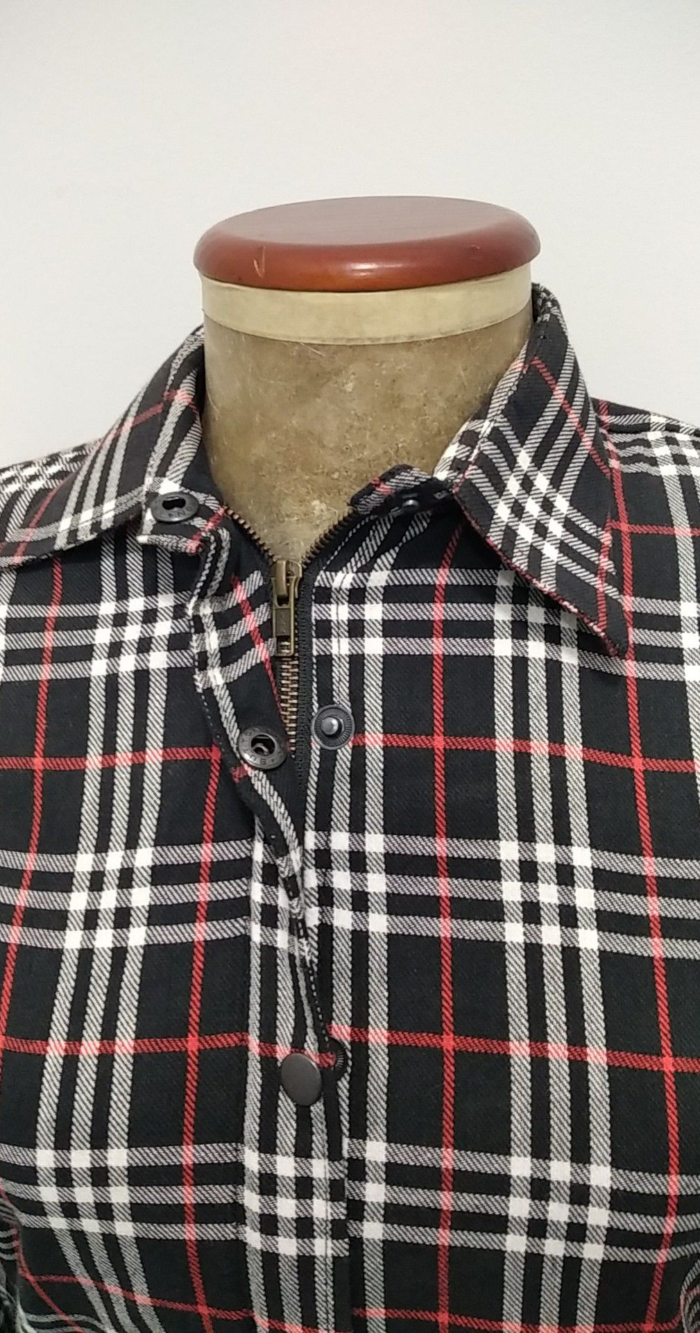 Chaqueta Camisa Cuadros Moto con Protecciones Mujer - URA Moto