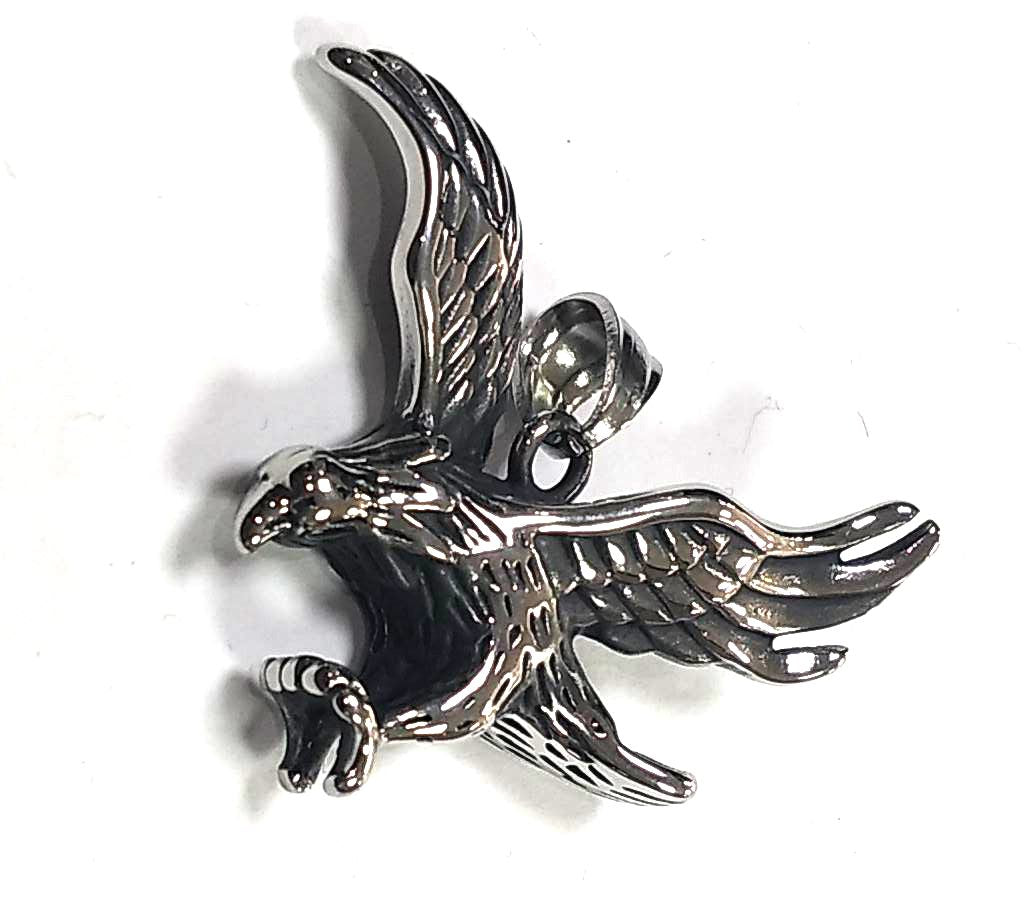 Colgante acero Aguila Alas Abiertas - URA Moto