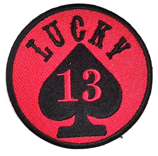 Parche Bordado Lucky 13 Pica - URA Moto
