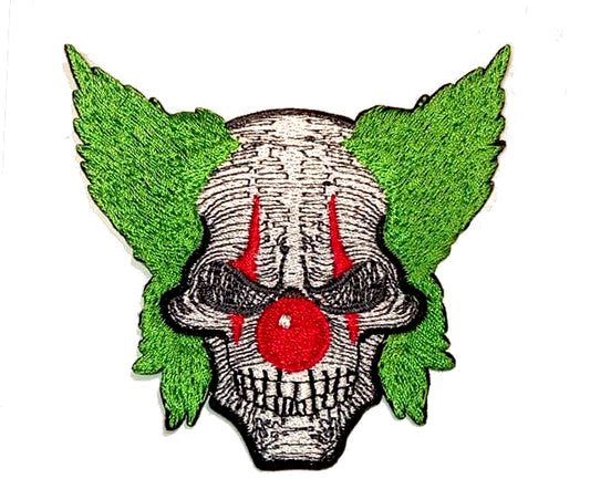 Parche Bordado Payaso Pelo Verde - URA Moto