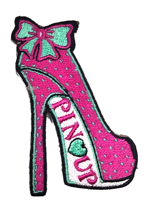Parche Bordado Zapato Pin Up - URA Moto