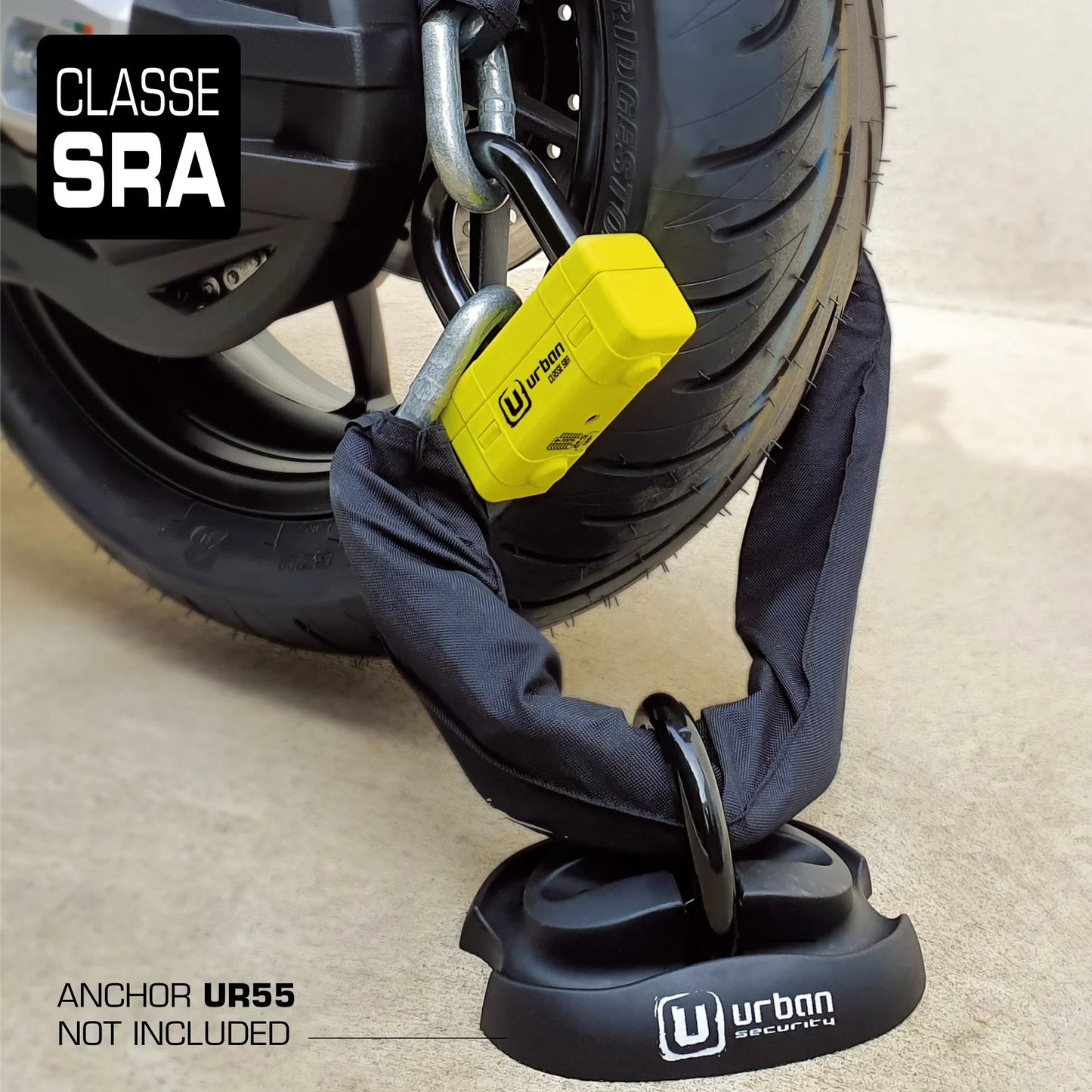 Antirrobo Moto Cadena Urban UR75150 - URA Moto