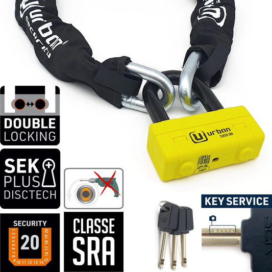 Antirrobo Moto Cadena Urban UR75120 - URA Moto