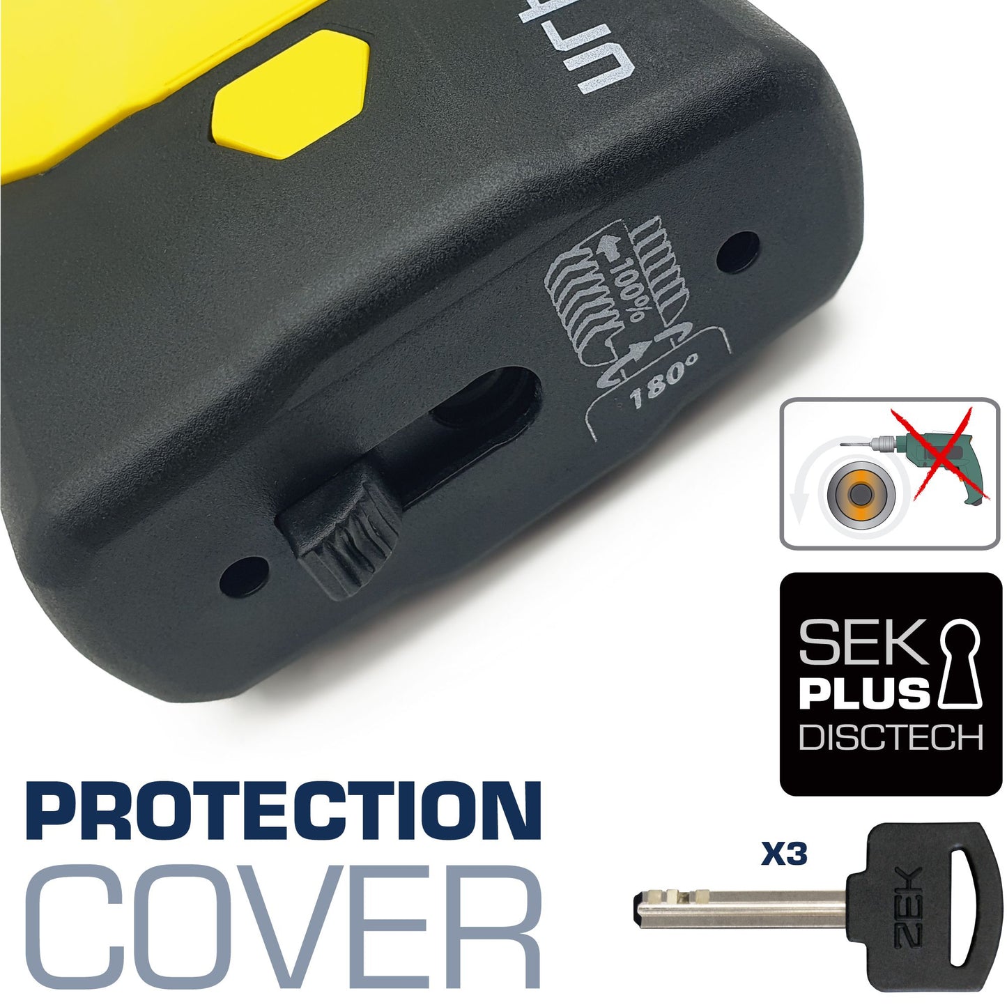 Antirrobo Moto Candado Urban U8K - URA Moto