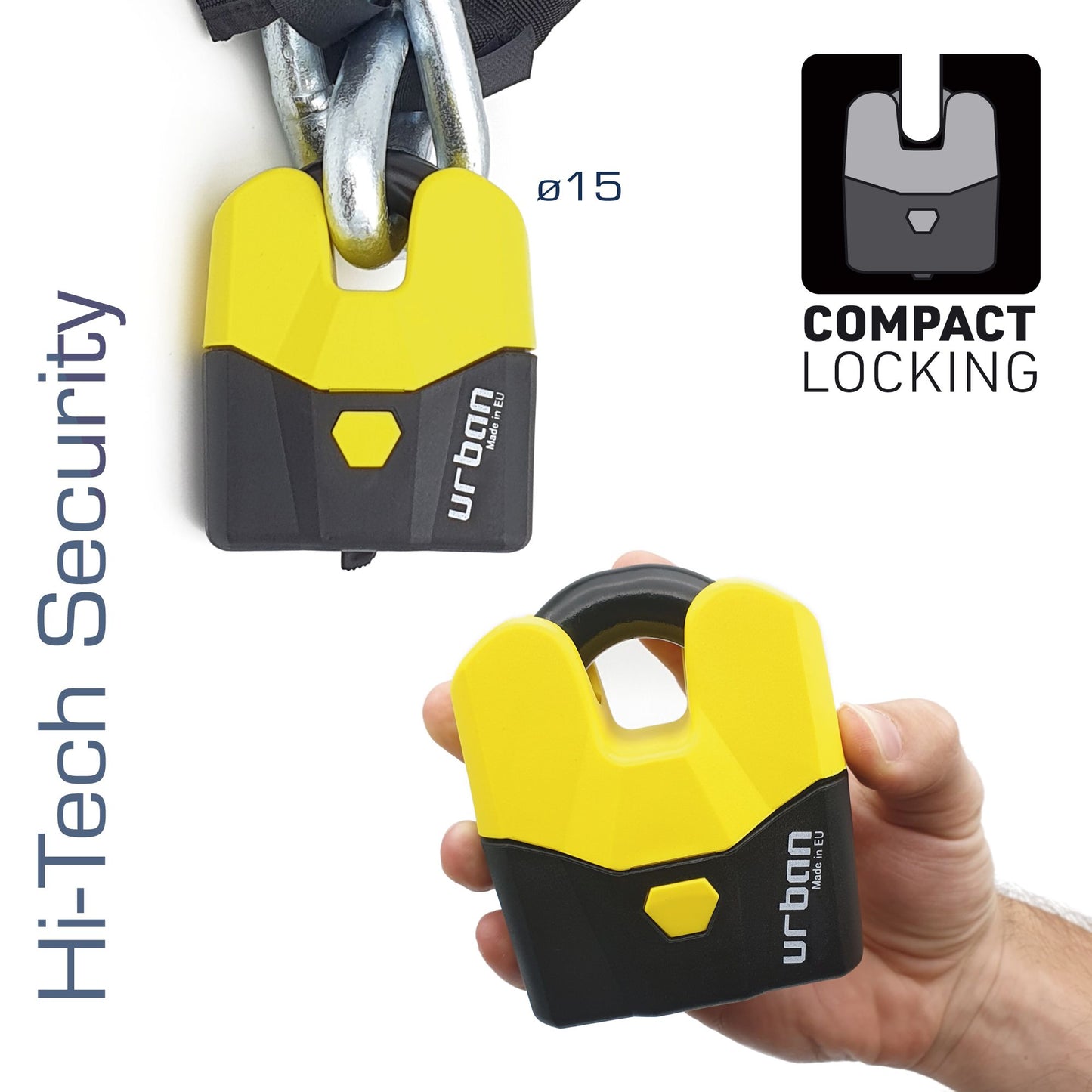 Antirrobo Moto Candado Urban U8K - URA Moto