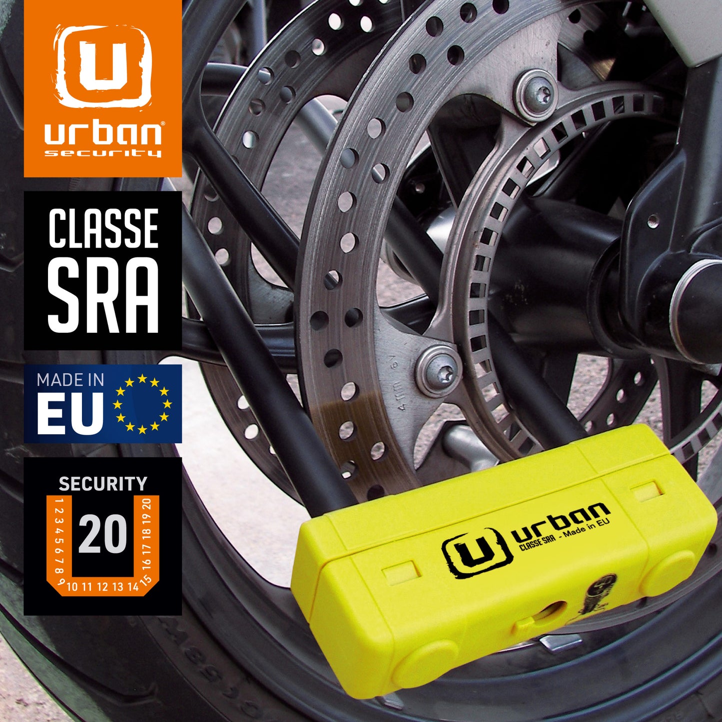 Antirrobo Moto Urban U UR85300Y - URA Moto