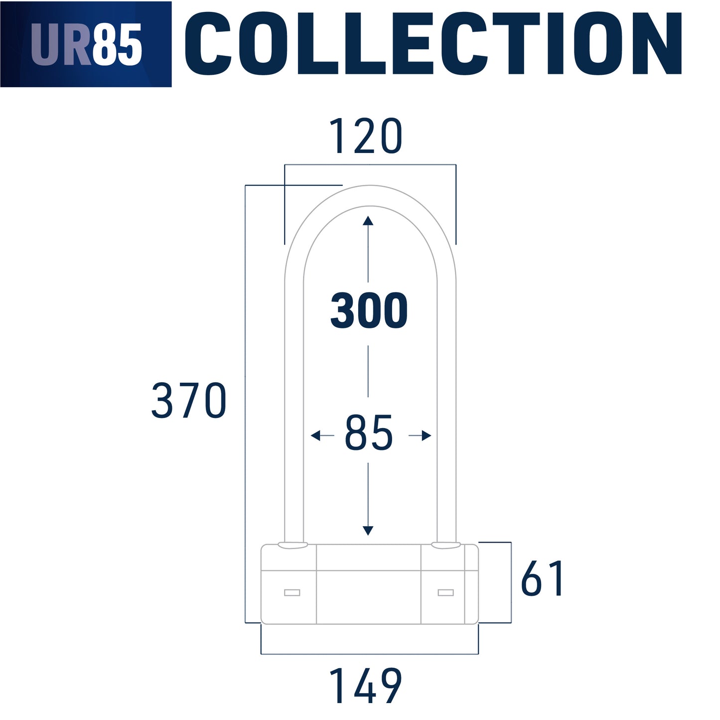 Antirrobo Moto Urban U UR85300Y - URA Moto