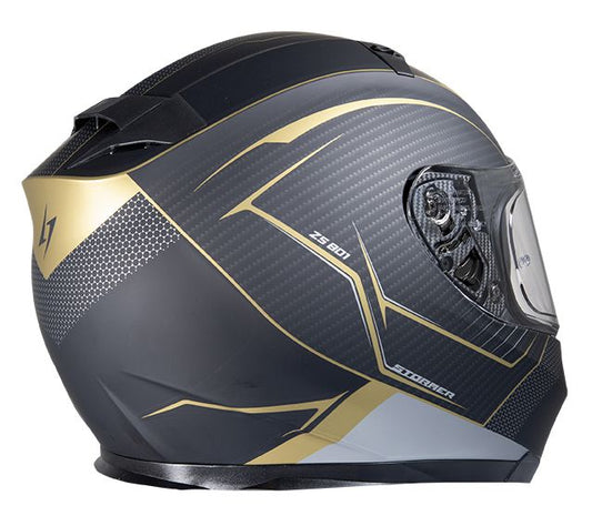 Casco Moto Stormer Integral ZS 801 Miles Gold - URA Moto