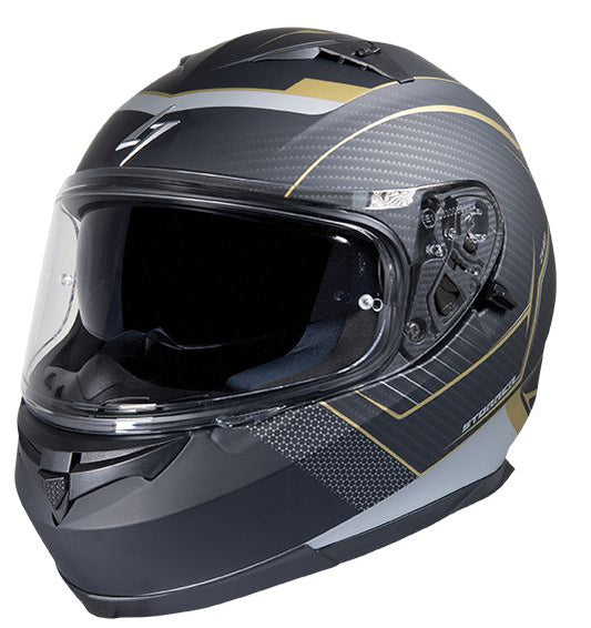 Casco Moto Stormer Integral ZS 801 Miles Gold - URA Moto