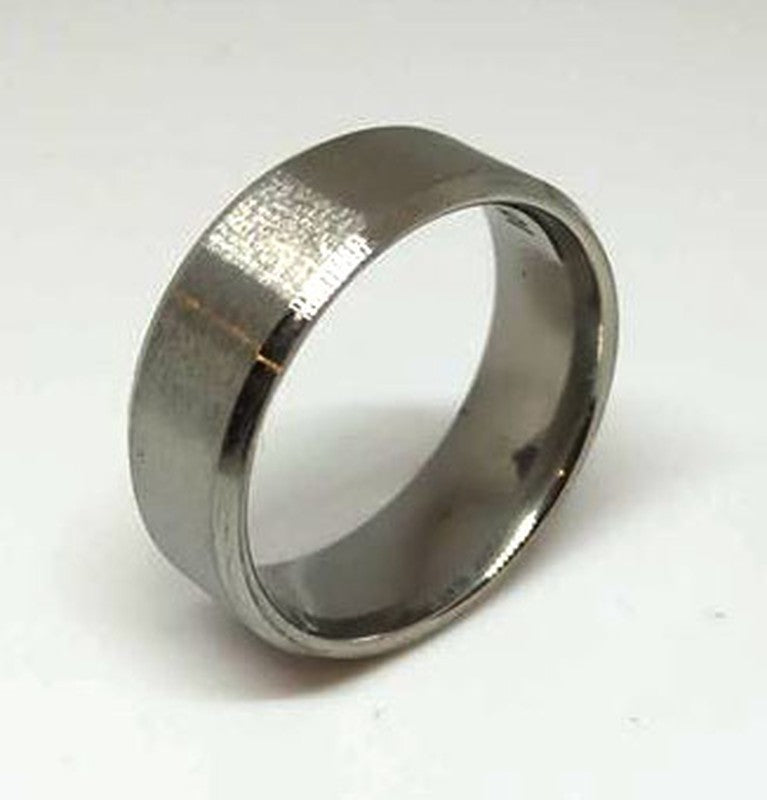 Anillo acero alianza cromada mate - URA Moto