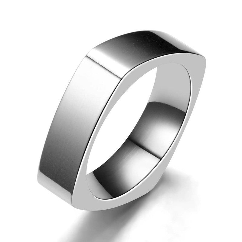 Anillo Acero Alianza Cuadrado - URA Moto