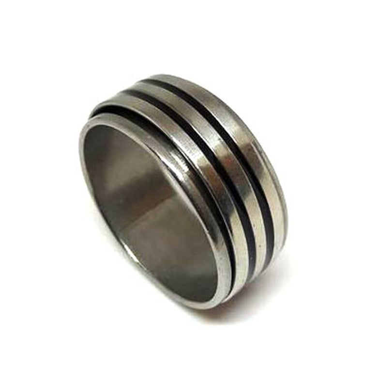 Anillo acero antiestress doble ralla - URA Moto