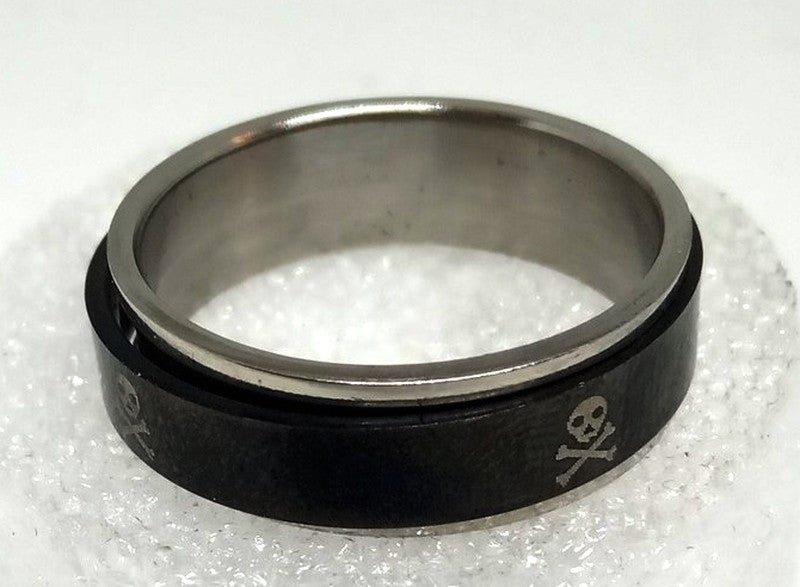 Anillo Acero Antiestress Pirata - URA Moto