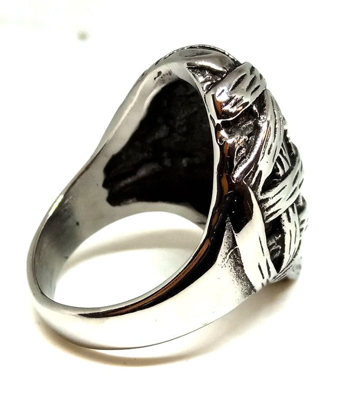 Anillo Acero Calavera Momia - URA Moto