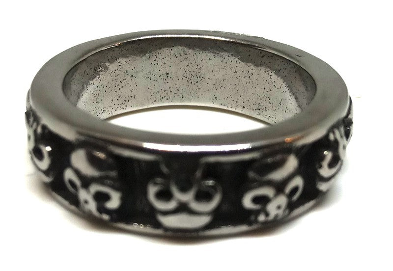 Anillo Acero Cenefa Calaveras - URA Moto