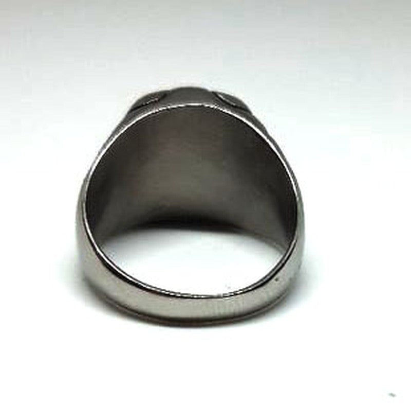 Anillo Acero Cruz lateral labrado - URA Moto